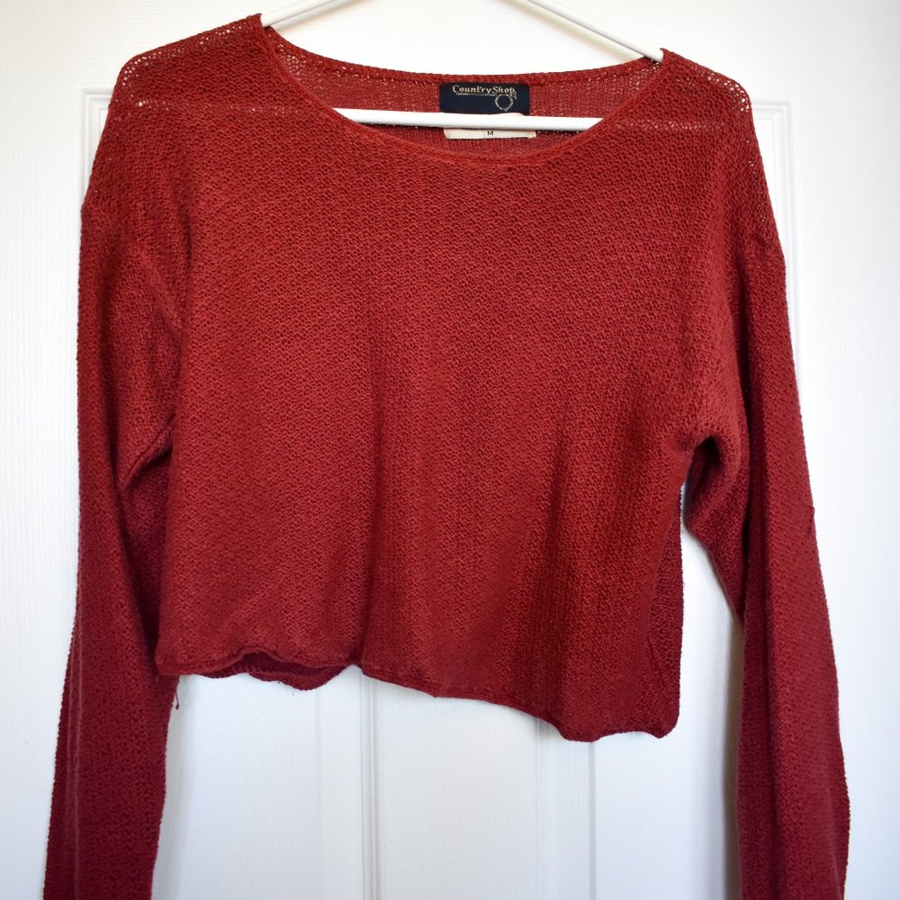 Vintage Country Shop Orange Knit Shirt M